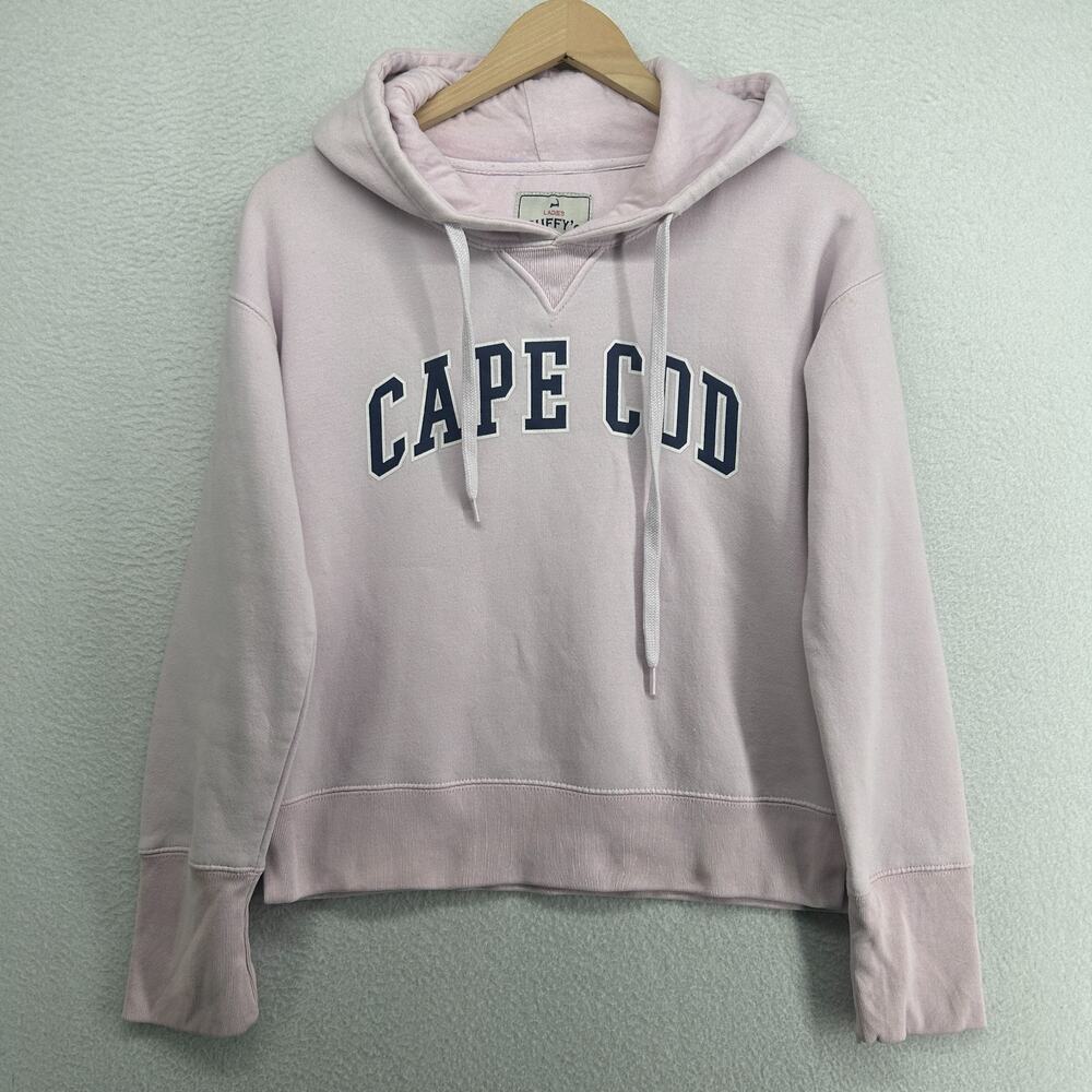 CAPE COD Hoodie Women XS CUFFYS MASS Chatham Nantucket MA Fleece Sweatshirt Pink